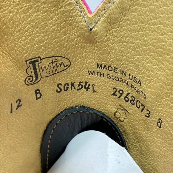 NEW JUSTIN Lori 11" Cowhide Boots – Women’s Size 12 – Royal Black – New - Picture 10 of 13